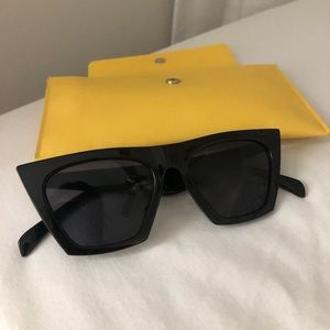 Cateye black sunglasses